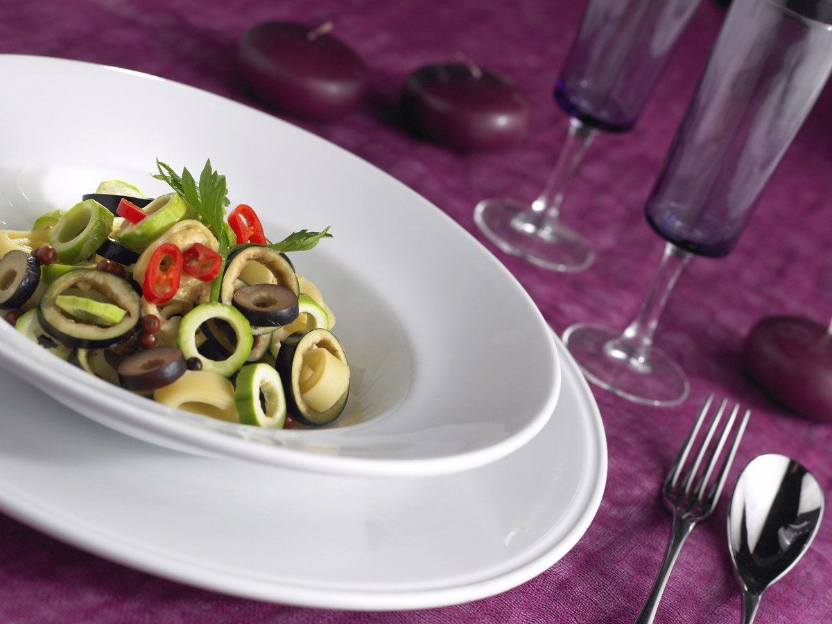 Cryspo Trio Piatela Serbirismatos Zumarikon Porselanis Lefki ''Pasta Speciallity'' F30cm 49000051